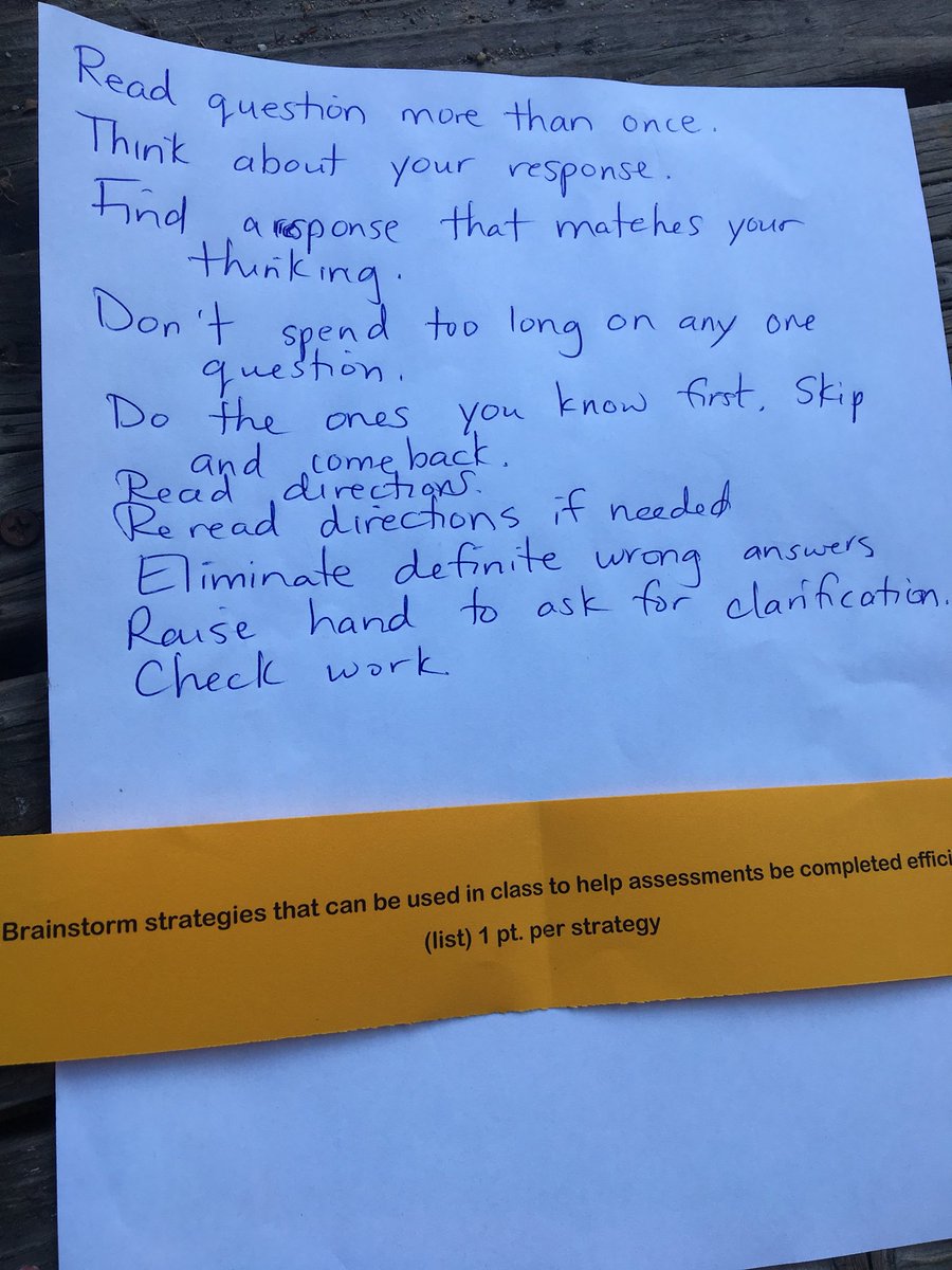 harrison1stRH's tweet photo. Strategies for efficient test taking #RHready2019 https://t.co/ptwKOxFJNL