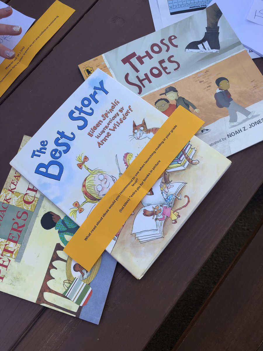 TracyEdmisten's tweet photo. Mentor texts help us launch reading and writing workshop in #redhill5th!  We also LOVE using mentor texts in math! #rhready2019 #wearetusd @RedHillRockets @mrs_crain @corner_cross @TBarquer https://t.co/RAlX1pZCpI