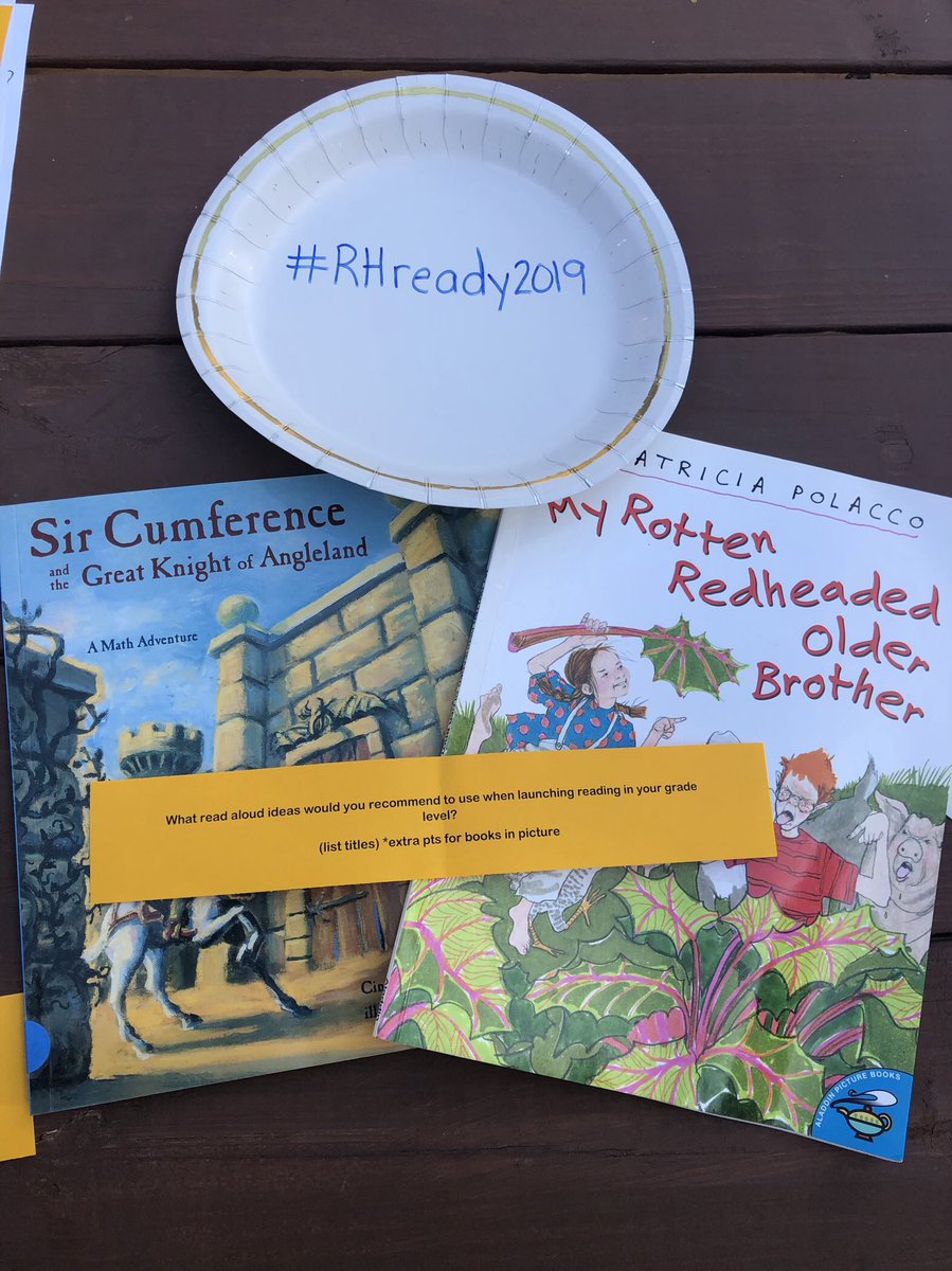 TracyEdmisten's tweet photo. Mentor texts help us launch reading and writing workshop in #redhill5th!  We also LOVE using mentor texts in math! #rhready2019 #wearetusd @RedHillRockets @mrs_crain @corner_cross @TBarquer https://t.co/RAlX1pZCpI