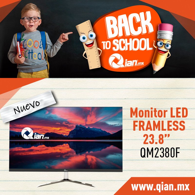 qian_mx's tweet image. 🖥 Conoce el monitor LED frameless ultra delgado de Qian y mejora tu productividad este regreso a clases.

Tamaño de 23.8" y resolución de 1920*1080px #SolucionaloConQian #MonitorLED

Conoce más 👉cort.as/-L2Oh