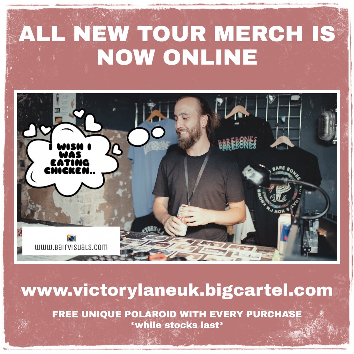 Fossy wants more chicken so please feed a Fossy today. 😪

Also. Order now to swag some sick polaroids with each purchase.

*while stocks last* 

victorylaneuk.bigcartel.com 🖤