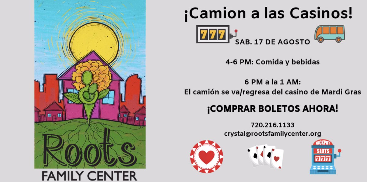 Join us for a Casino Bus Fundraiser!!