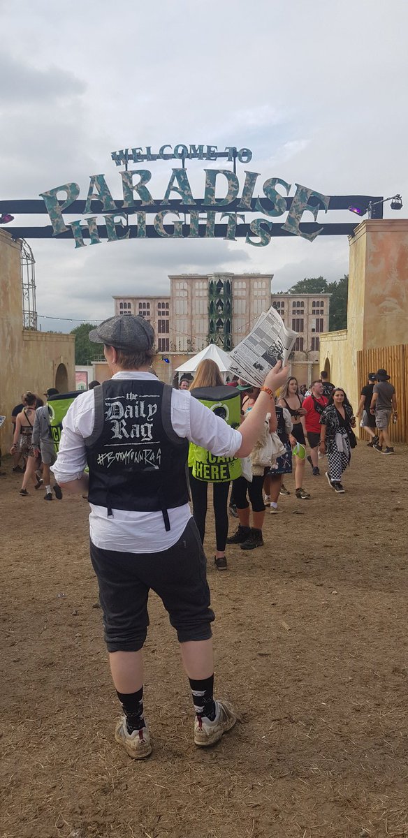 Paperboys are out #spotted #Boomtownch11 #boomtownrag