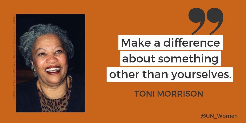 One of my favourite quote..... Thank you #ToniMorrison and Good night.