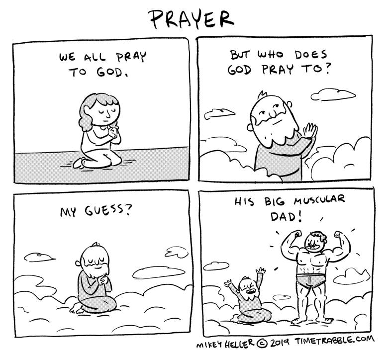 i drew a comic about prayer 