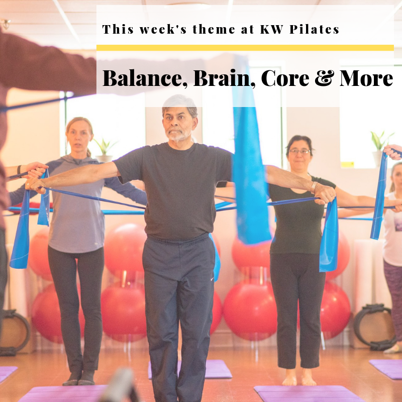 This week's theme that Stephen is teaching about is "Balance, Brain, Core &amp; More".

If you're interested in learning more or want to sign up for a class, contact us at office@kwpilates.com