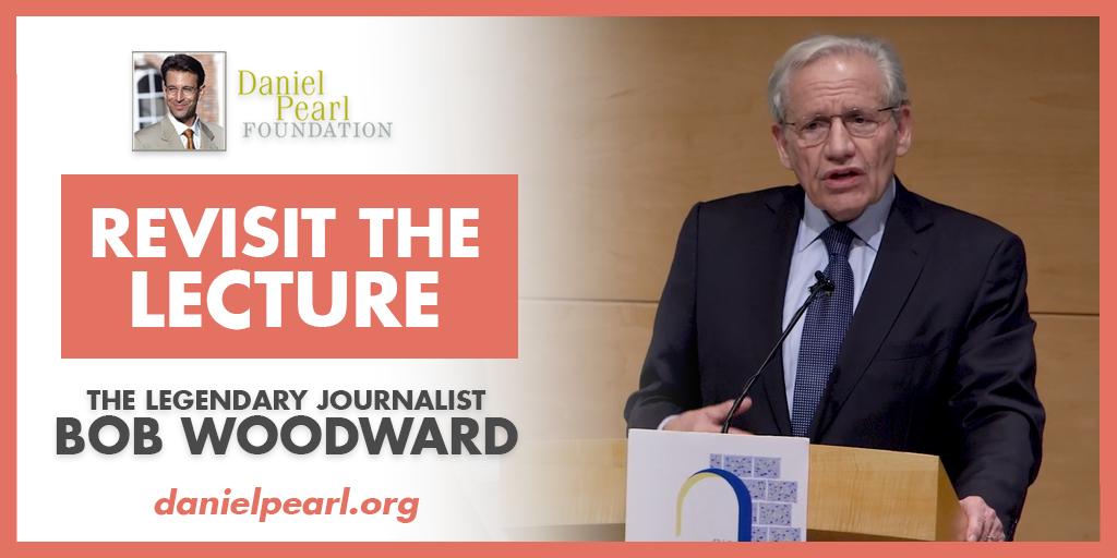 DanielPearlFdn's tweet photo. Can't wait for next week's "Free Press Today" Panel? Check out video from April's Daniel Pearl Memorial Lecture ft. the legendary @realBobWoodward https://t.co/2m9hDOr9cq https://t.co/1TFn1dGteK