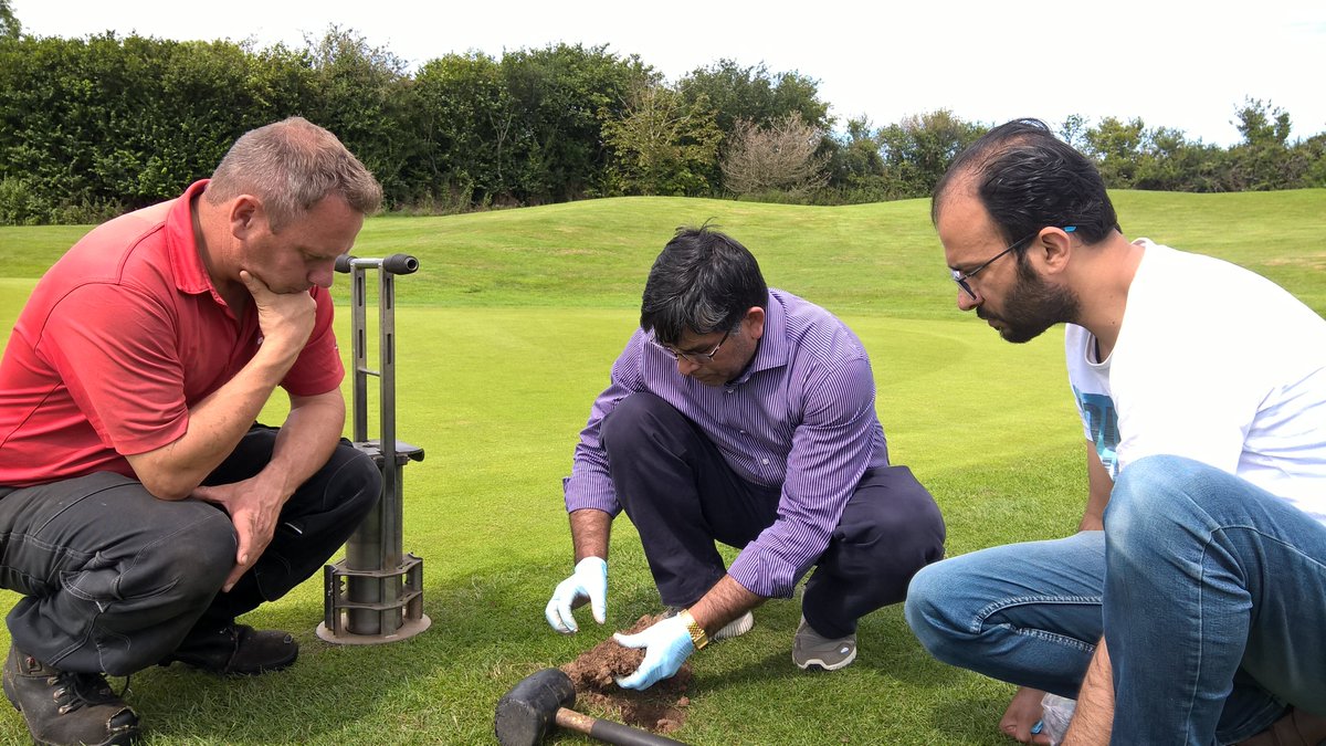 Bionema's tweet photo. Today visited a few #golfcourses to monitor #leatherjacket larval population, discovered a few surprising things that we didn't know before, continuous soil sampling is very important to keep track of their population and application of #NemaTrident and #NemaSpreader. @MinshadDr https://t.co/HSKr0JYn21