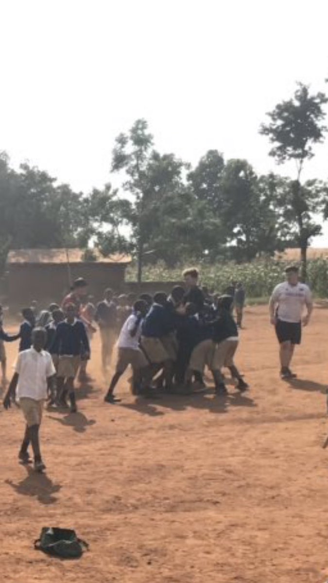 DrMarthaDavies's tweet photo. Pre season training going well for the boy wrong shaped ball at altitude in the Usambara mountains, some hard labour and passing on the rugby vibe in Tanzania #rugbyskills #rugbypreseasonwarmup #GRUFC #salesharksDPP https://t.co/8B5zZHUtzT