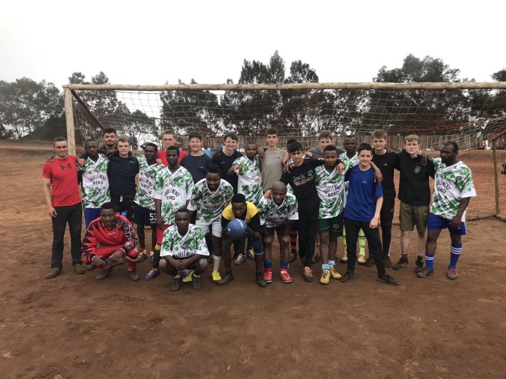 DrMarthaDavies's tweet photo. Pre season training going well for the boy wrong shaped ball at altitude in the Usambara mountains, some hard labour and passing on the rugby vibe in Tanzania #rugbyskills #rugbypreseasonwarmup #GRUFC #salesharksDPP https://t.co/8B5zZHUtzT