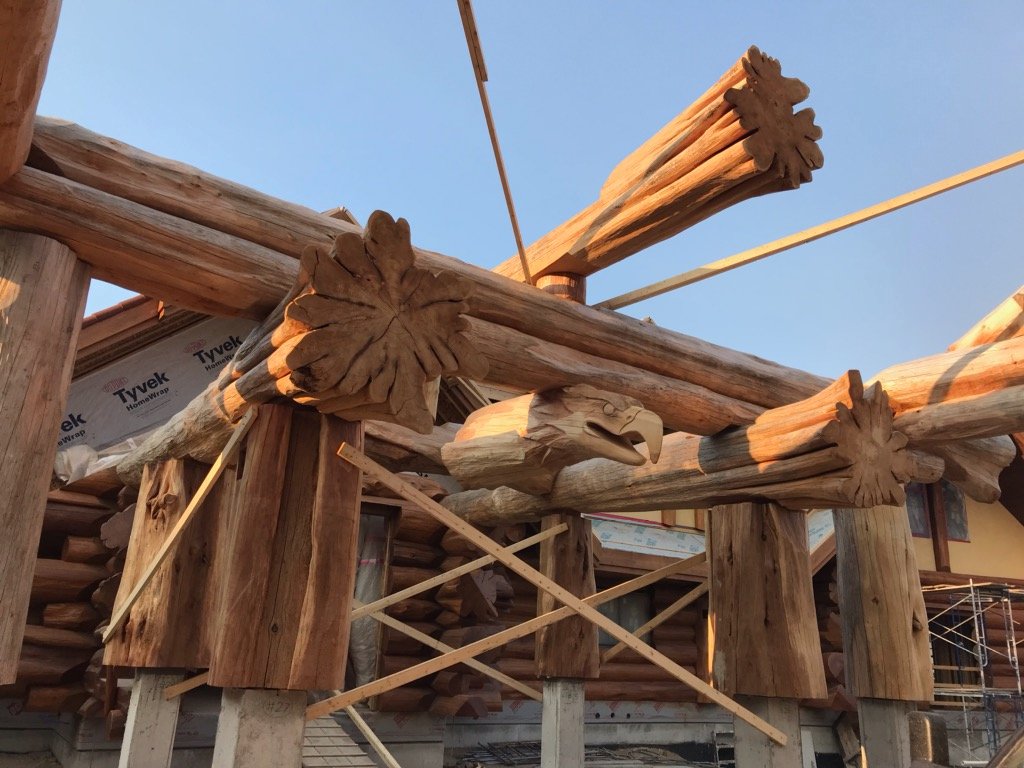 tk_martin82's tweet photo. Setup this lovely log home in Montana a few months ago and just returned from setting up the additional garage and Port Cochere Packages. Pioneer Log Homes of British Columbia

#timberkings #madeinbc #husqvarna https://t.co/cXgfZCQHjl