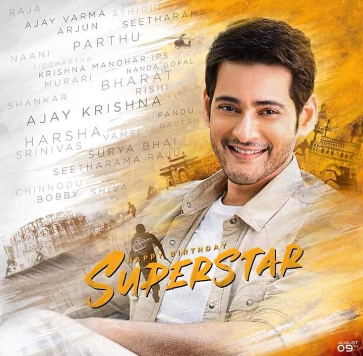 Venkeyprince79's tweet photo. Happy birthday to our Superstar @urstrulyMahesh's 44th Birthday...
#HappyBirthdaySSMB https://t.co/0NXxuvf1mt