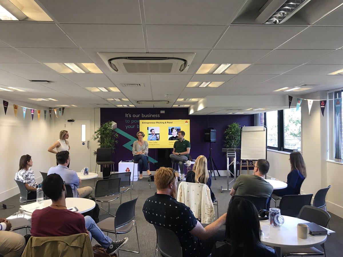 Our entrepreneurs <a href="/OmgTeaLtd/">OMG TEA</a> and <a href="/ocastahq/">Ocasta</a> are sharing their thoughts on the NatWest Accelerator Programme with Brighton start-ups during our Accelerate Your Business to the Next Level event.

#powerup 
#startups 
#brighton