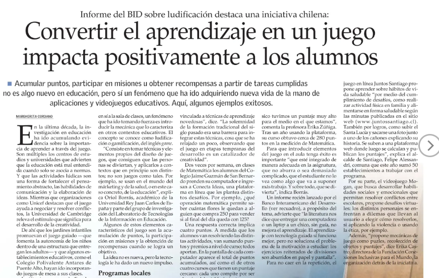 Imactiva's tweet photo. Informe del BID: "Convertir el aprendizaje en un juego impacta positivamente a los alumnos". https://t.co/FSk523sMul

#Educación #Tecnología #TIC #Tecnologíaeducativa https://t.co/Jwnt4sJj1J