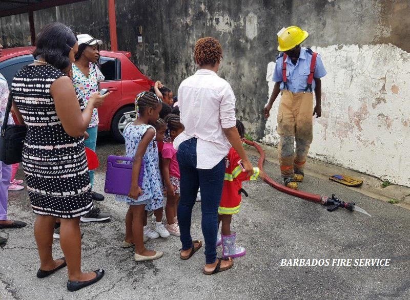 Photos from the recent educational tour of conducted by Fire Officer Terry Griffith with Jamboree Educational Playcentre Summer Camp to the Bridgetown Fire Station. #Barbados #BarbadosFireService #SummerCamp