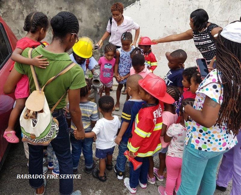 FireService246's tweet photo. Photos from the recent educational tour of conducted by Fire Officer Terry Griffith with Jamboree Educational Playcentre Summer Camp to the Bridgetown Fire Station. #Barbados #BarbadosFireService #SummerCamp https://t.co/ztUvDenV3H