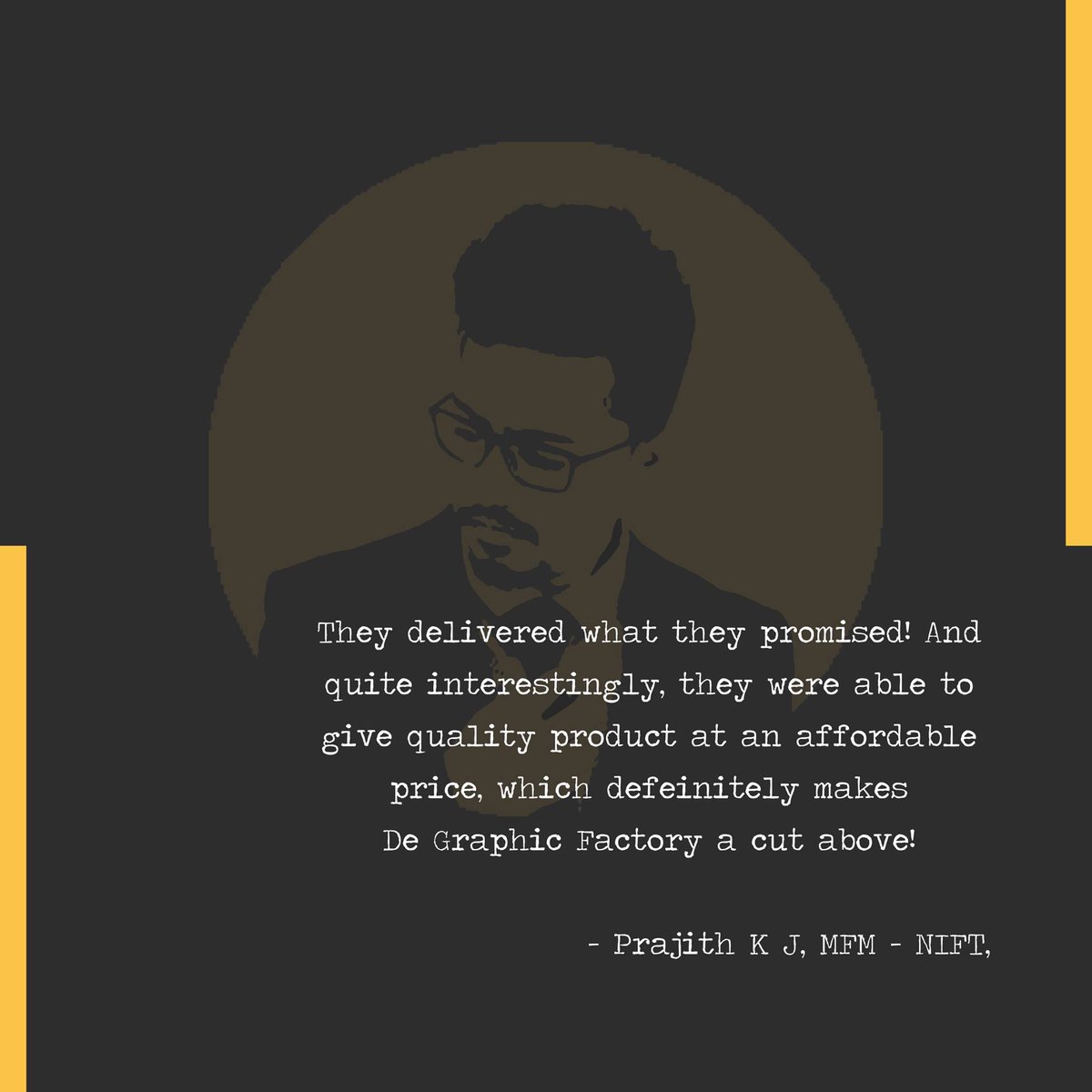 de_graphic's tweet photo. Things that keep us going
Really happy to hear from Prejith, MFM @BengaluruNift 

#degraphicfactory #DGF #customertestimonials #delightedcustomers #customerdiaries #thingsthatkeepusgoing https://t.co/2cB1XcQIpH