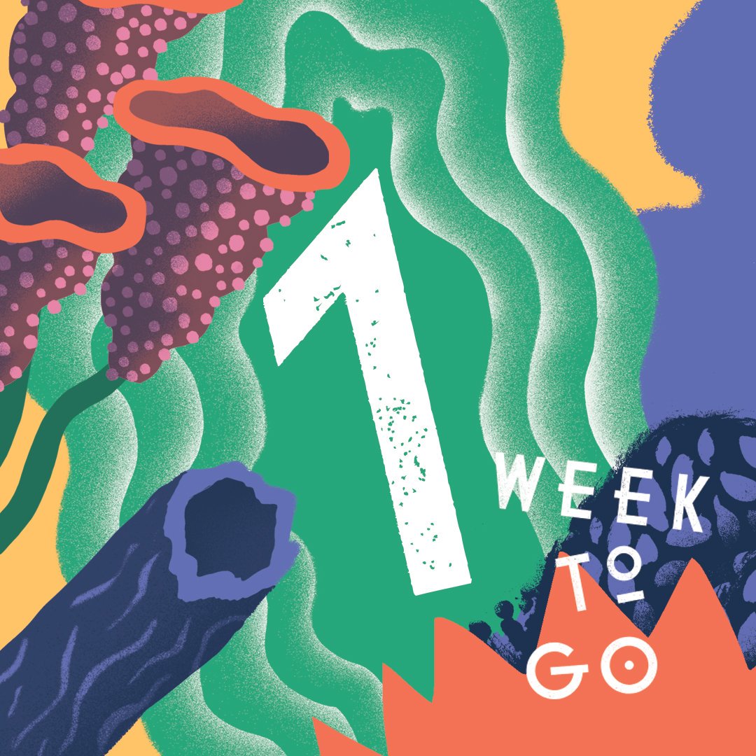 GreenManFest's tweet photo. So close we can almost taste it ⏰ How's your must-see list looking? https://t.co/O8MvS0vkCC