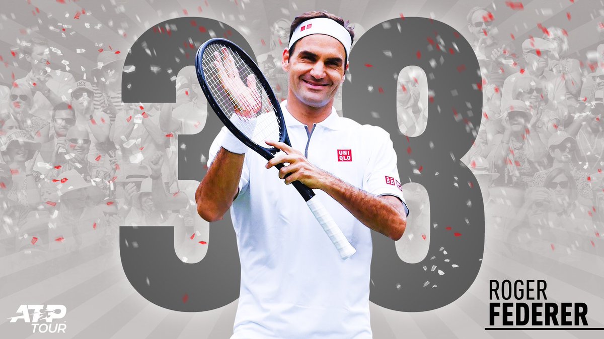 RogerFedererPy_'s tweet photo. Feliz cumpleaños N° 38 Majestad!!! Ojalá cumplas muchos más y espero que nos sigas regalando tenis por un largo tiempo 🎂🎉🎈 https://t.co/IdlBYUjQCk
