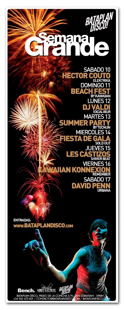Bataplan_Disco's tweet photo. 🎆 SEMANA GRANDE 2019 🎆
#Bataplan #Astenagusia #SemanaGrande #SanSebastian @donostiakultura https://t.co/vrwX14u5aL