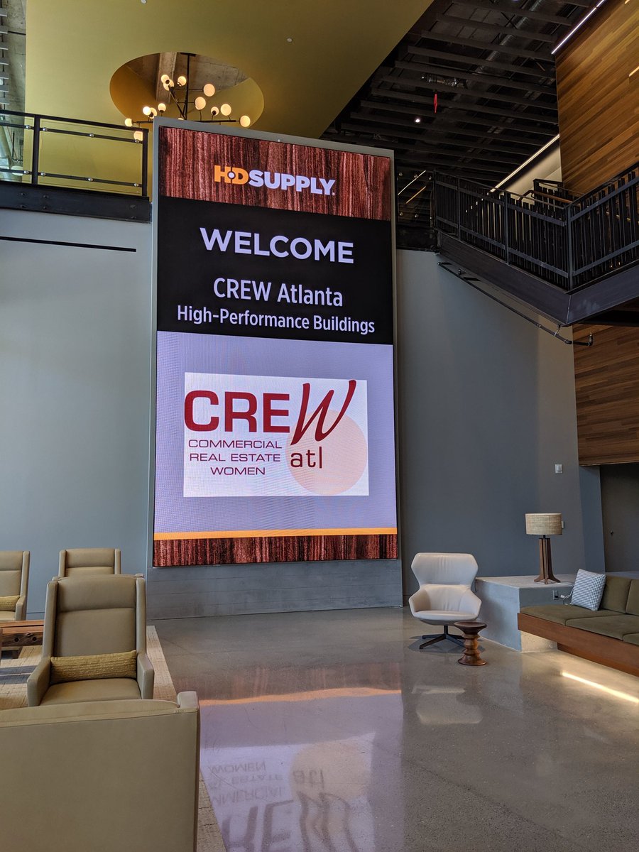 crewatlanta's tweet photo. Exciting CREW lunch event at @HDSupplyHIS focused on High Performance Buildings! #crewatlanta #highperformancebuildings https://t.co/jr8H5W6E9l