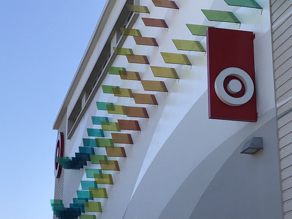 joeperdew's tweet photo. Fantastic new store in North Park San Diego, CA.  The art installation on the exterior is the best in the chain. Entire store makes the Properties team in the photo so proud! Great design &amp; construction! #targetstyle https://t.co/zN4WpE3Pv8