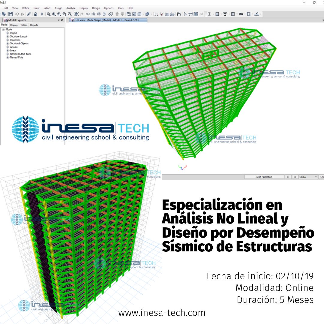 inesatech's tweet photo. Ya están abiertas las inscripciones para la 6ta edición de nuestra Especialización en Análisis No Lineal y Diseño por Desempeño Sísmico de Estructuras.

#inesatech #proyectosestructurales #análisisnolineal #pushover #desempeñosísmico #estructurasavanzadas #ingenieriacivil https://t.co/qrKP798mL9