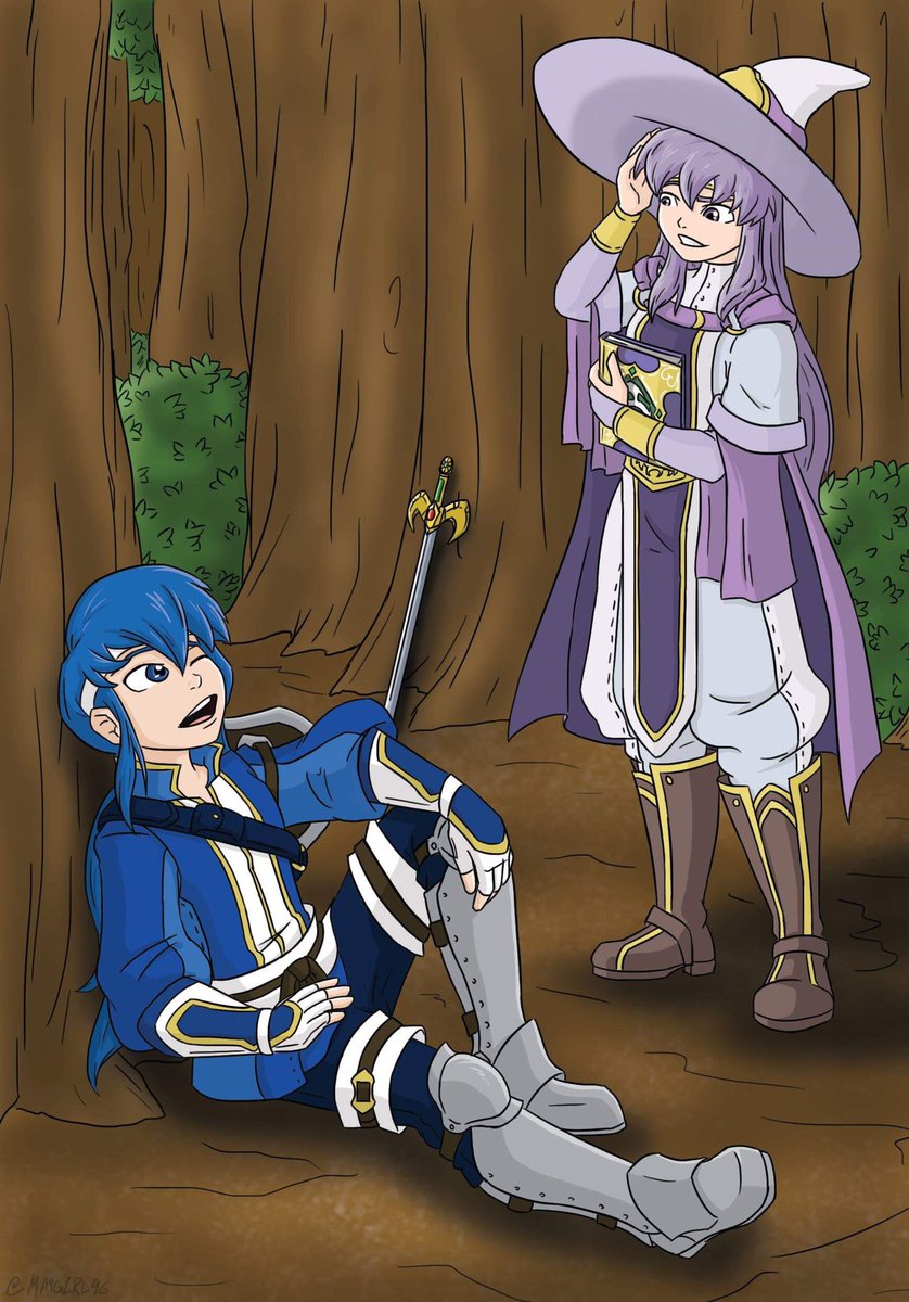 Maygirl96's tweet photo. I’ve seen some of the artist post theirs so ima join in now 
This is my piece for the @ClasschangeFE zine! 
This whole thing was solely inspired but this seliph costest I did with my inigo costume while making seliph haha https://t.co/Xu3f7iI4NN