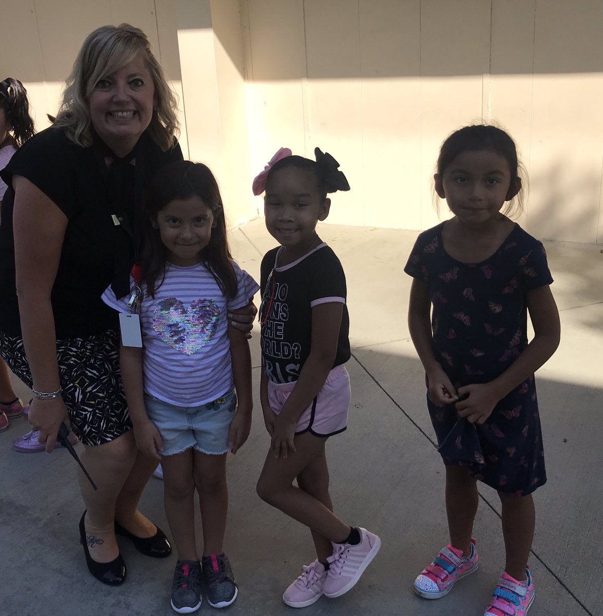 Mrs Clines <a href="/SJE_Tigers/">SJE</a> is excited to start the new school year with smiling students!