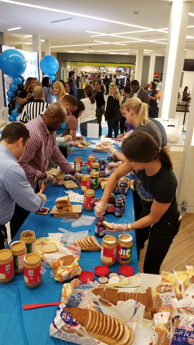 Kicking off the 2nd our EG Thing - Dallas at the AT&amp;T Headquarters Concourse.  All Employee Groups are present so come and meet them.  Tge PB&amp;J race is knocking out the sandwiches for donation.  #LifeAtATT #ATTVeterans