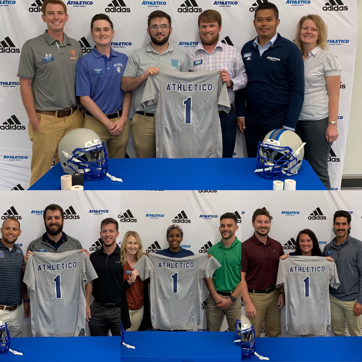 Athletico's tweet photo. #AthleticoSigningWeek continues with our newest team members in Missouri with some great alumni representation from @SLU_AT @MizzouSHP @LindenwoodU and @McKendreeU! https://t.co/Hncy3rYOfr
