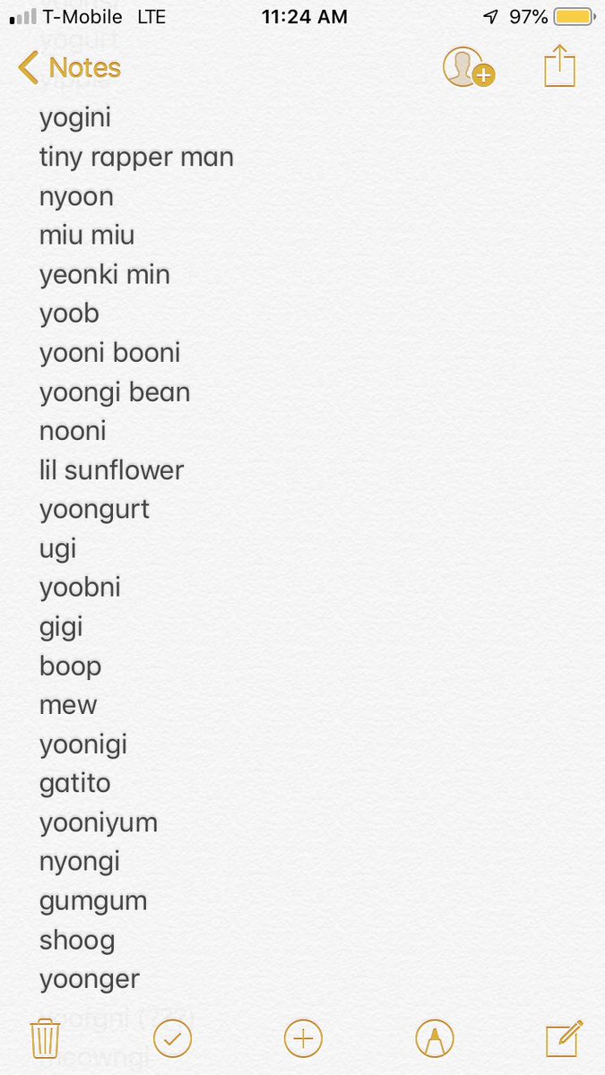 Farhah Is Ia No Twitter I Ve Compiled Some Of The Nicknames Yoongi Stan S Came Up With For Yoongi Over The Last Couple Months And Im Genuinely Concerned Yall What Is Thisjdjsndjsj