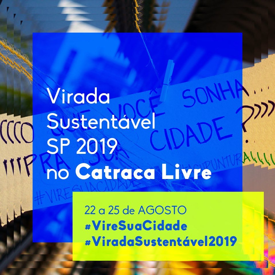 O @catracalivre fez uma matéria sobre a VS: bit.ly/31mmQFY

#VireSuaCidade #ViradaSustentável2019 #Sustentabilidade #CatracaLivre

Lei de incentivo à Cultura. Realização: Secretaria Especial da Cultura, Ministério da Cidadania e Pátria Amada Brasil e Governo Federal.