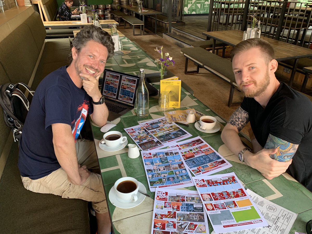 ellyball's tweet photo. Great day with @GetKidsintoSurv Creative Team. Story planning for our #geospatial #surveying comic book! Make sure you are keeping up to date with the story, whether it’s in #CivilEngineeringSurveyor, #POB Magazine or @NatGeoKidsUK Exciting stories &amp; #schoolresources coming soon https://t.co/LxXdHqsVE7