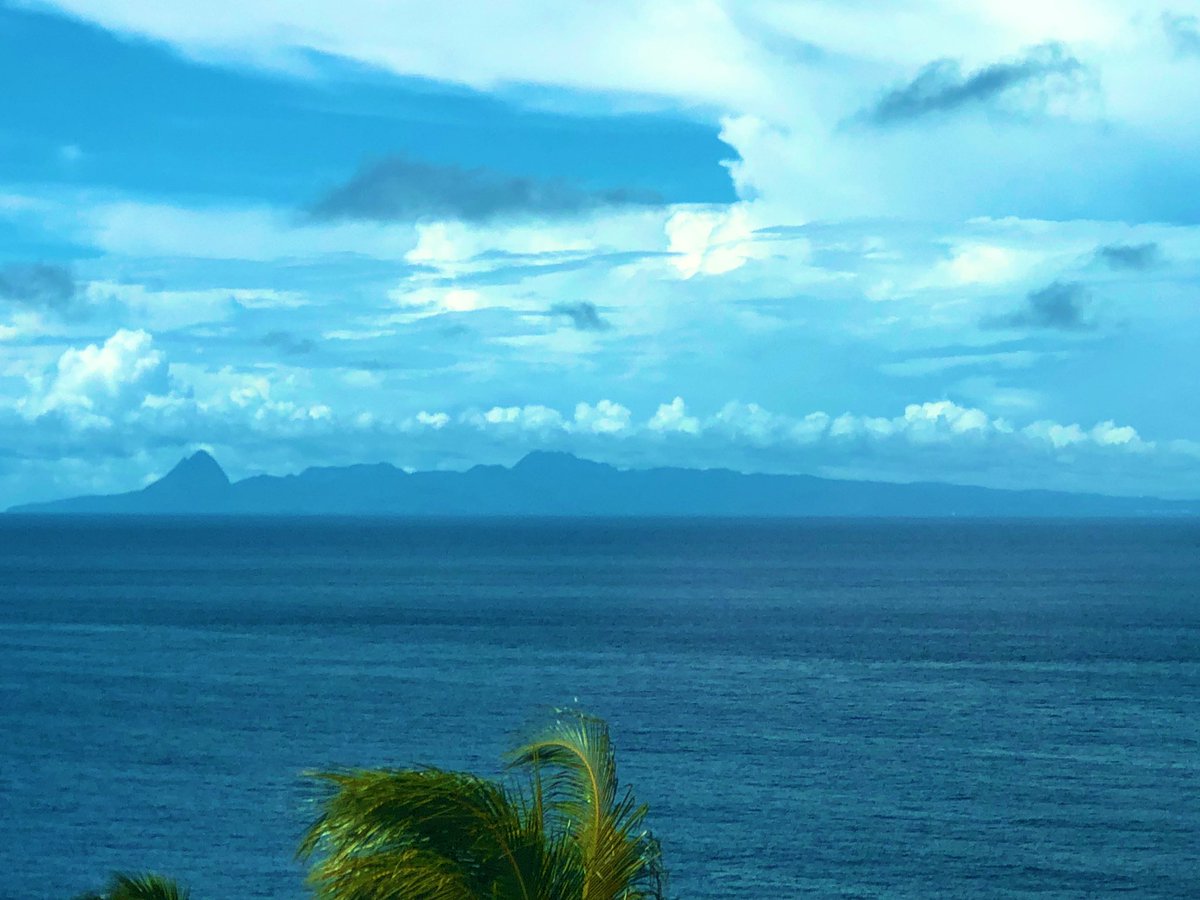 Out in the countryside of northern St.Vincent (Windward and Leeward)  for the last two days and I can see the Pitons! 🇻🇨🇱🇨 #closerthanyouthink #onecaribbean