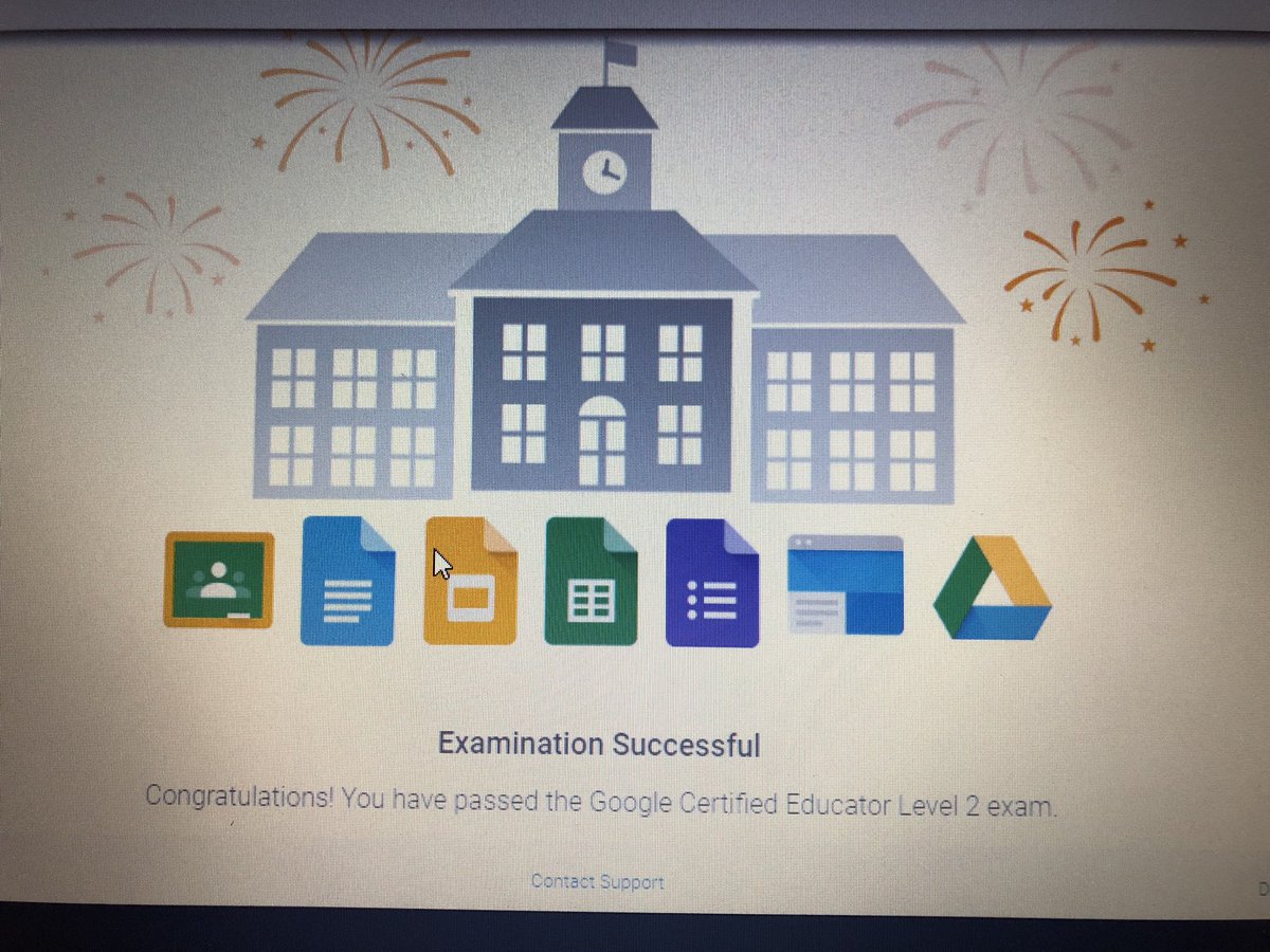 SecondwMsS's tweet image. Officially passed!!! Thank you @RebeccaKreider and @ZywickiR for all of your help!!! #googleeducator