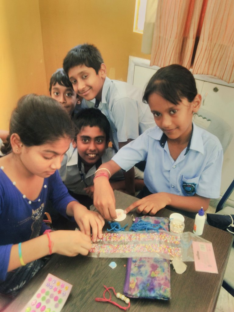 SnehaBa40702193's tweet photo. "The desire to create is one of the deepest yearning of the human soul".
'Thoughtful Threads ' an intiative where students learn how to make an eco friendly rakhi!
And the happiness excite us for the #festivemoods!
#creativity
#rgs
#happiness
#RakshaBandhan https://t.co/vGaAyE3iXc