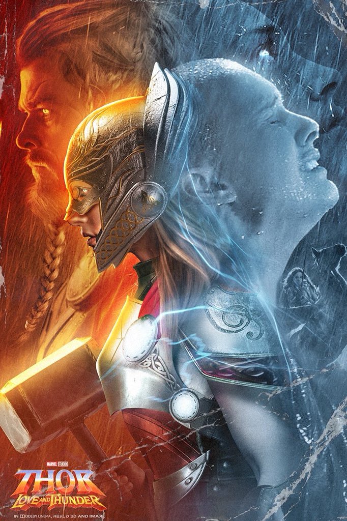 Natalie Portman se torna Thor no fanposter de Thor: Love and Thunder 😍

Art by: <a href="/Bosslogic/">BossLogic</a>
