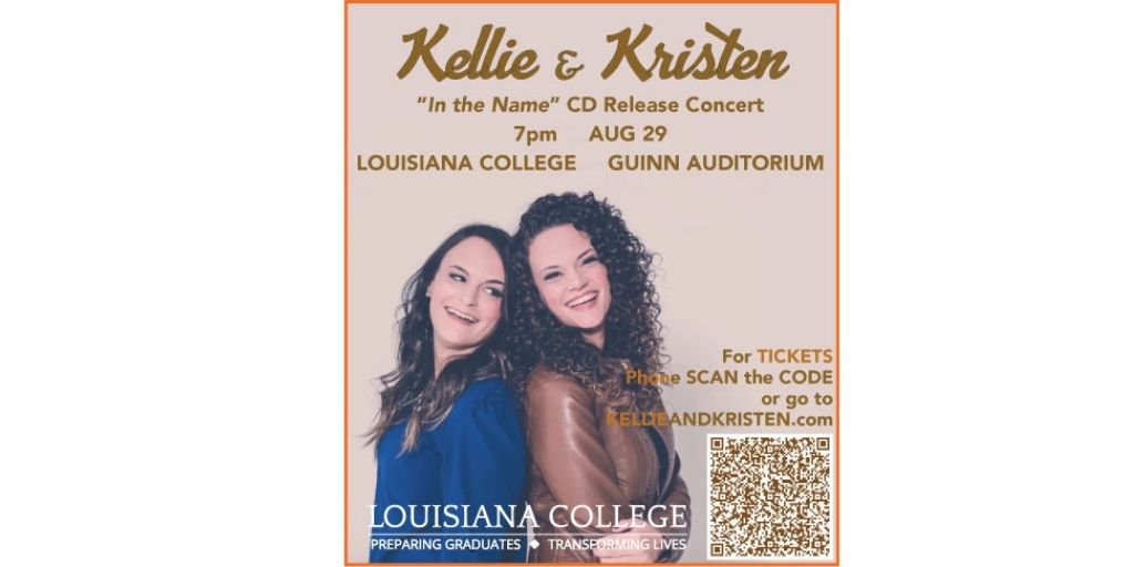 We're happy to announce our very own Kellie &amp; Kristen will be coming to LC on August 29 at 7:00 PM to Guinn Auditorium!

Check out "Kellie &amp; Kristen CD Release Concert" tickets here: eventbrite.com/e/kellie-krist… @Eventbrite
