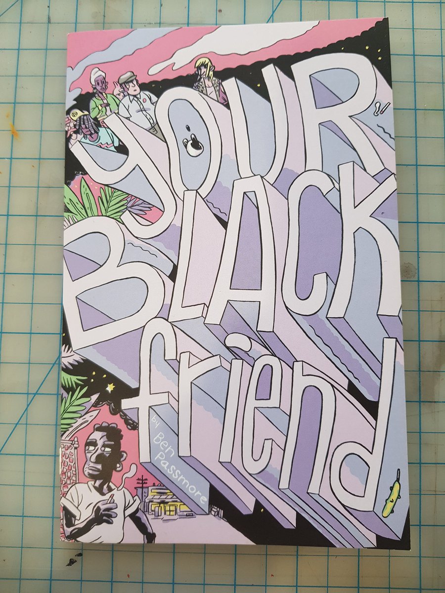 Your Black Friend is gorgeous, painful, cutting work that should be in everyone's hands. Passmore expertly illustrates the constant strain of living as a Black man in America, the fear and frustration with whiteness and the complexity of racial identity.  @DAYGLOAYHOLE