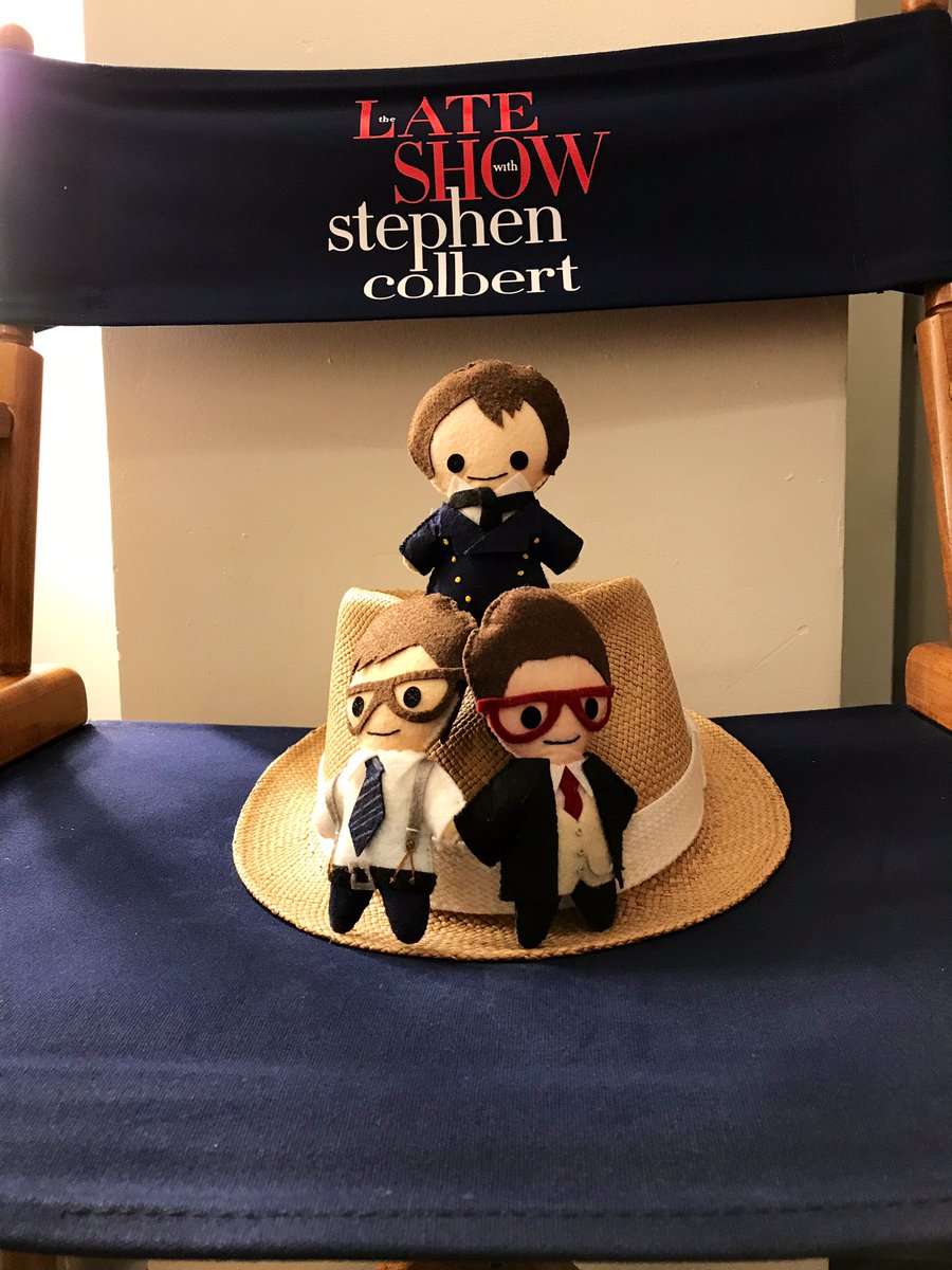 LilCrozier's tweet photo. @Allegratastic @colbertlateshow @JaredHarris @StephenAtHome We were there!! It was magic! #LilCrozier #LilPVC https://t.co/232t3Q2Wdn