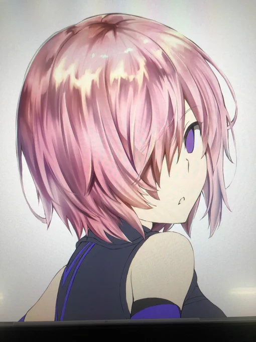 塗りかけのマシュ 