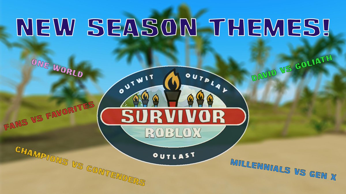 Jambe Games On Twitter Survivor Roblox S 1 Month Anniversary Today Plus We Reached Over 100k Visits What Does This Mean Well We Released Some Brand New Tribe Twists Season Themes Play Now On Roblox - roblox anniversary