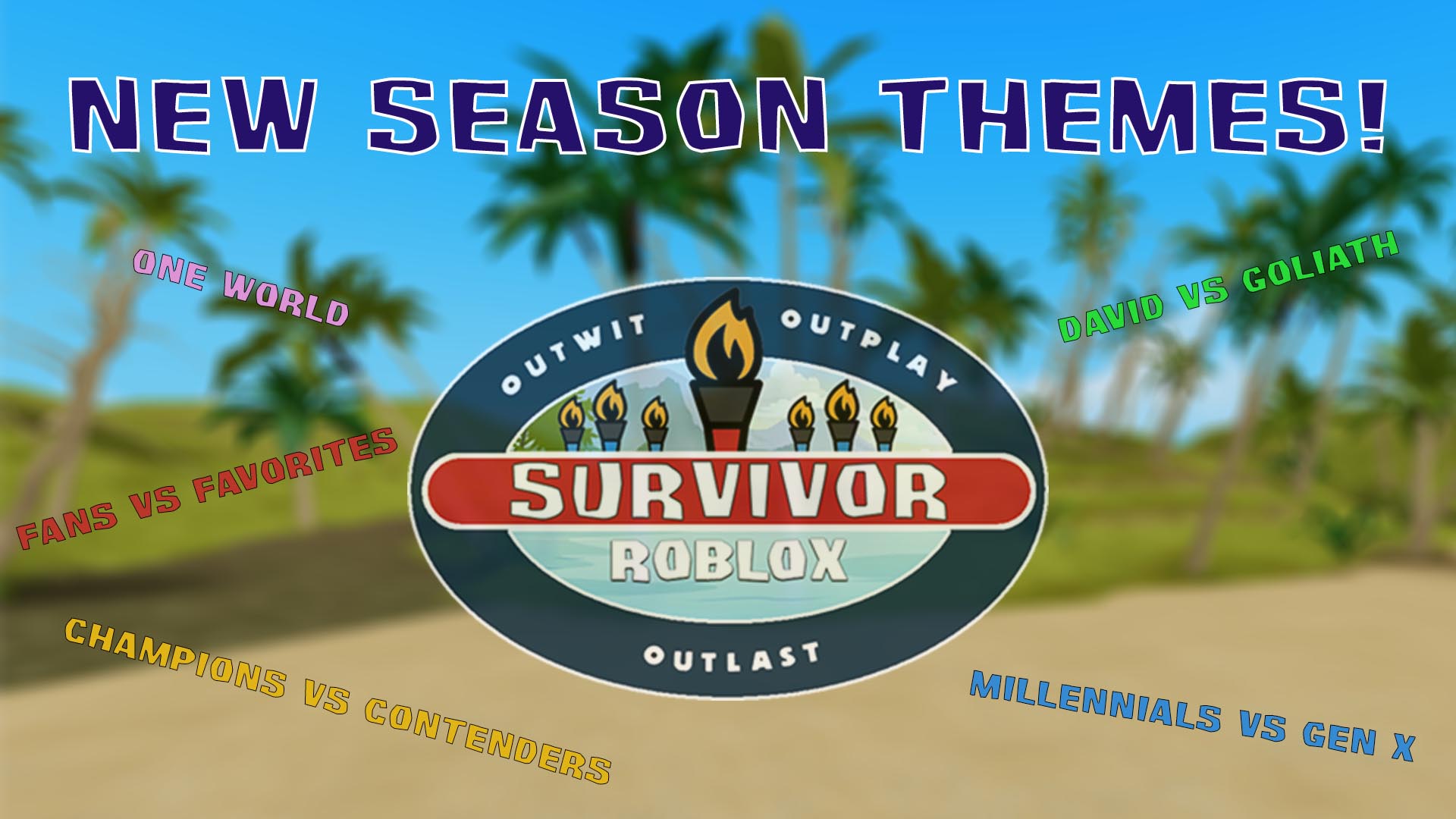 Jambe Games On Twitter Survivor Roblox S 1 Month Anniversary Today Plus We Reached Over 100k Visits What Does This Mean Well We Released Some Brand New Tribe Twists Season Themes Play Now On Roblox - new tribal survivor roblox