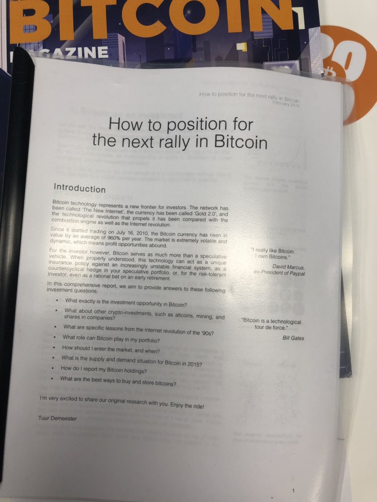 TheBitcoinConf's tweet photo. Going through the archives and found this particularly relevant gem from @TuurDemeester circa 2015 #tbt https://t.co/SzTaEh5wez