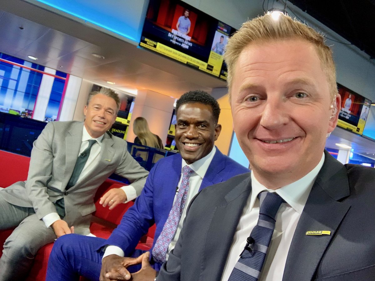 arlowhite's tweet image. Live from ⁦@SkySports⁩ News on #DeadlineDay with ⁦@graemelesaux14 &amp;amp;⁩ #Earle