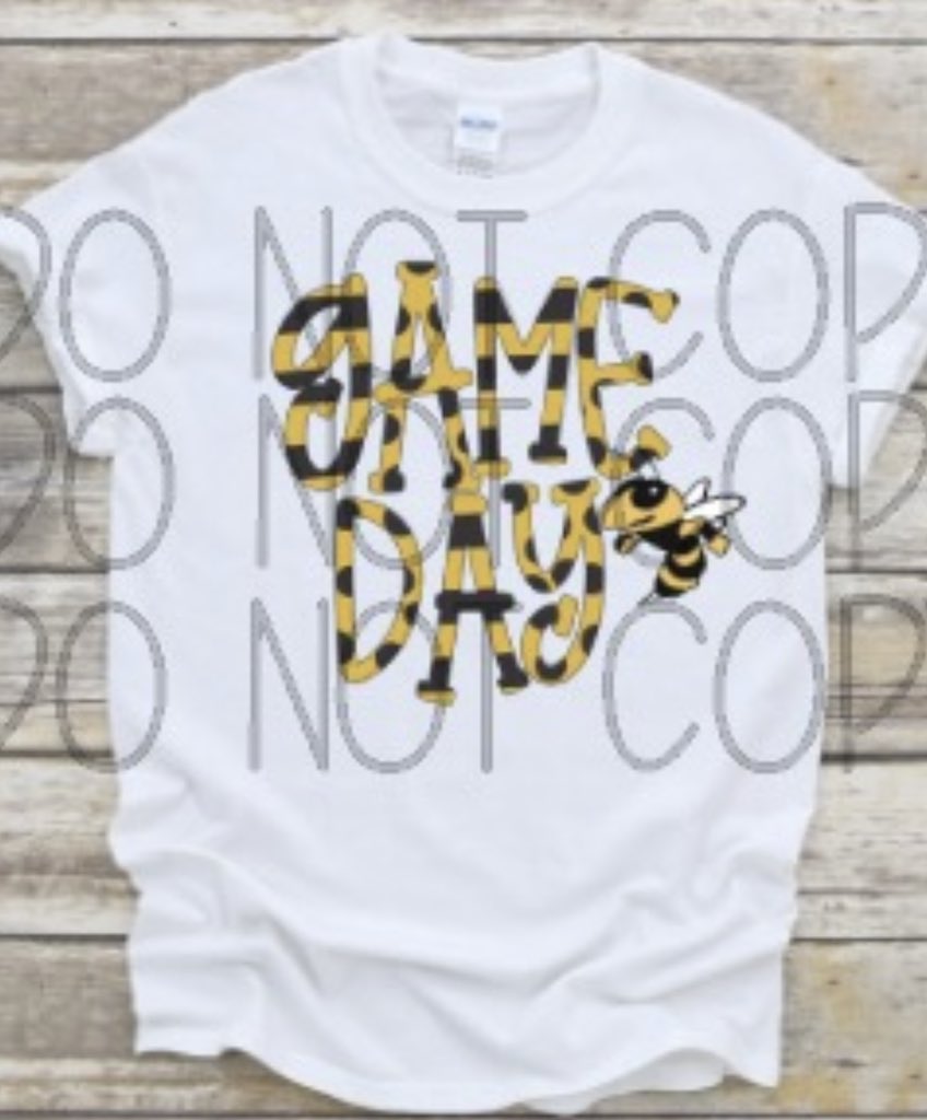 MrsBJohnsonVMHS's tweet photo. Back to school shirts are officially on sale! See any cheerleader or coach to order! They will be back for the first home 🏈 game (Aug 30). They are $15 for sizes YXS-XL. Add $3 for 2XL. Thank you for supporting our cheerleaders! 🐝🖤📣 #vincentstrong #jacketcheer @VMHS_Jackets https://t.co/Unmf60341e