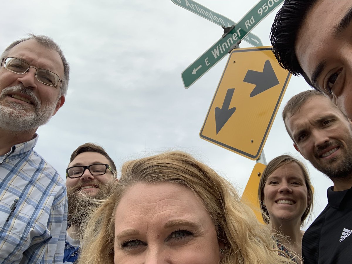 KHMessick's tweet image. Front of school,Arlington,stadium,millennium falcon(reps us) @Vanhorn_falcons #vhfalcons