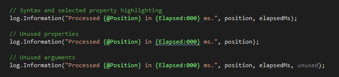 olshme's tweet photo. Just ported Structured Logging @resharper plugin to @JetBrainsRider 
https://t.co/Vr8pJfUlzs

Plugin for syntax highlighting and common problems detection for structured logging (Serilog, @NLogOfficial, and Microsoft.Extensions.Logging). https://t.co/QMghbzlVuF