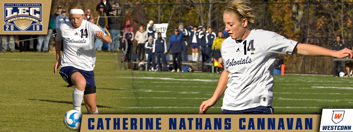 LittleEastConf's tweet photo. LEC Hall of Fame Class of 2019 Spotlight: Catherine Nathans Cannavan @WestConnATH #LEChof #LECsoccer #d3soccer #NCAAD3 https://t.co/JtUaMyjcmY https://t.co/XOJgiicvr9